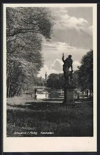AK Schwerin / Meckl., Die Kaskaden