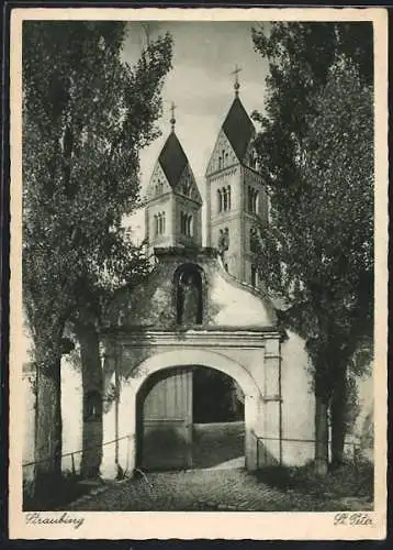 AK Straubing, Eingang zur St. Peter Kirche
