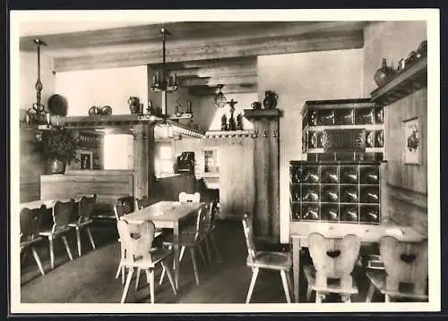 AK Iphofen, Wein- und Gasthaus Zehntkeller, Innenansicht