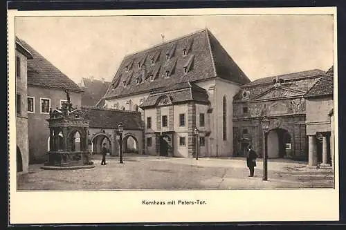 AK Leipzig, Internationale Baufachausstellung 1913, Kornhaus mit Peters-Tor