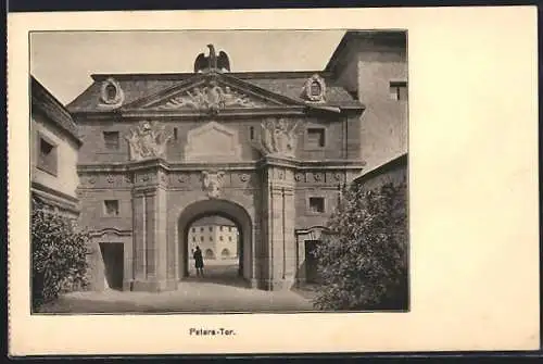 AK Leipzig, Internationale Baufach-Ausstellung 1913, Peterstor