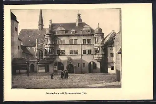 AK Leipzig, Int. Baufach-Ausstellung 1913, Fürstenhaus mit Grimmaischem Tor