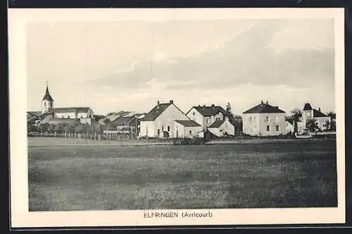 AK Elfringen /Avricourt, Teilansicht mit Kirche
