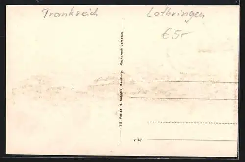 AK Elfringen /Avricourt, Teilansicht mit Kirche