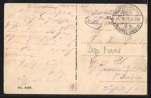 AK Waschhäuser an der Suippe, Waschfrauen