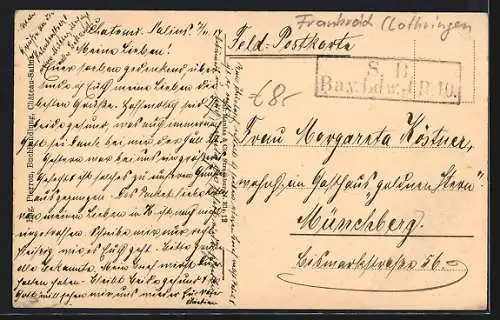 AK Chateau-Salins, Ansicht von oben, Strassenbild