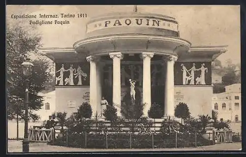 AK Torino, Esposizione Internazionale 1911, Padiglione Paquin, Ausstellung