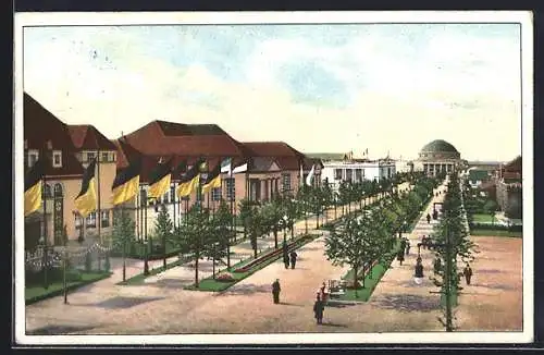 AK Leipzig, Weltausstellung für Buchgewerbe u. Graphik 1914, Strasse der Nationen