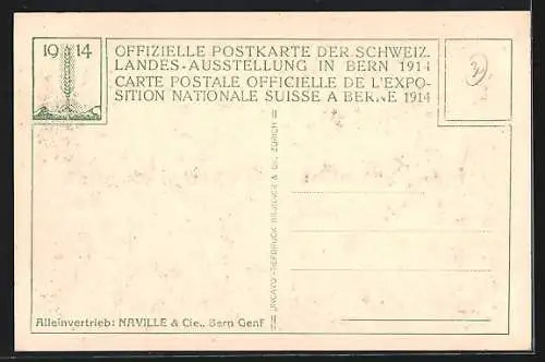 AK Bern, Schweiz. Landes-Ausstellung 1914, Dörfli-Eingang