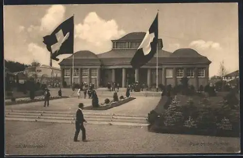 AK Bern, Landes-Ausstellung 1914, Pavillon de l'Armee
