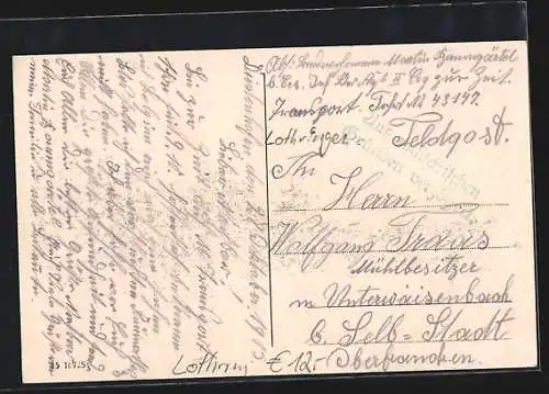 AK Diedenhofen, Strassenbahn auf Moselbrücke