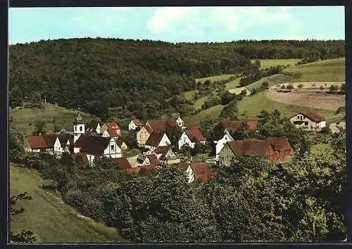 AK Rengersbrunn /Gemünden, Blick auf den Ort