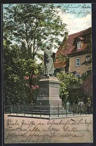 AK Erfurt, Luther-Denkmal am Anger