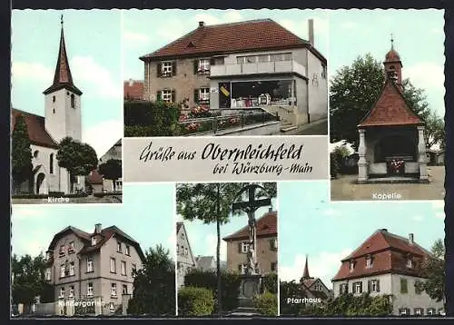 AK Oberpleichfeld, Kirche, Kapelle, Pfarrhaus und Kindergarten