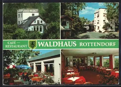 AK Rottendorf, Cafè-Restaurant in vier Ansichten