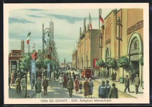 Künstler-AK Bari, Ausstellung Fiera del Levante, Padiglioni Merceologici