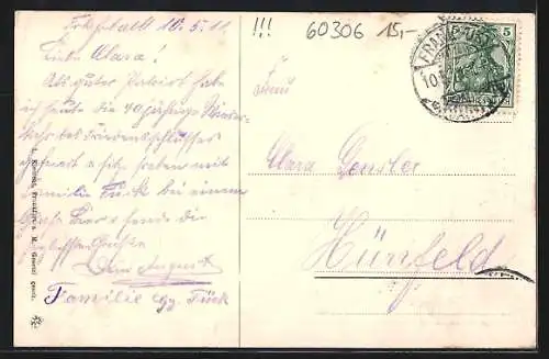 AK Frankfurt a/M, Friedensschluss im Hôtel Schwan 1871, Kaiser Wilhelm, Moltke und Bismarck