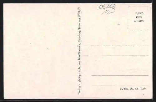 AK Ziegelroda, Totalansicht, Pfarre mit Schule und Glockenstuhl, Oberförsterei