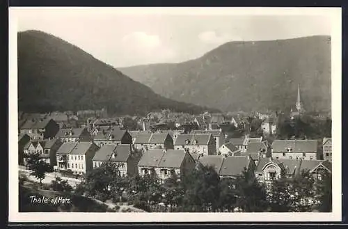 AK Thale a. Harz, Teilansicht mit Strassenpartie