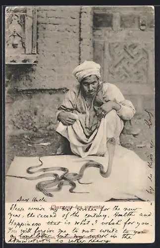 AK Charmeur des serpents, arabischer Schlangenbeschwörer
