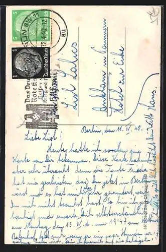 AK Berlin-Charlottenburg, Strassenbahn an der Kaiser Wilhelm-Gedächtniskirche