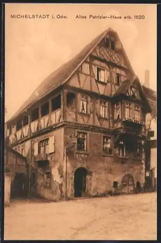 AK Michelstadt / Odenwald, altes Patrizierhaus