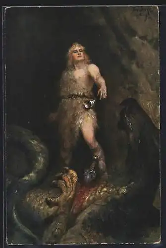 AK Siegfried bezwingt den Drachen