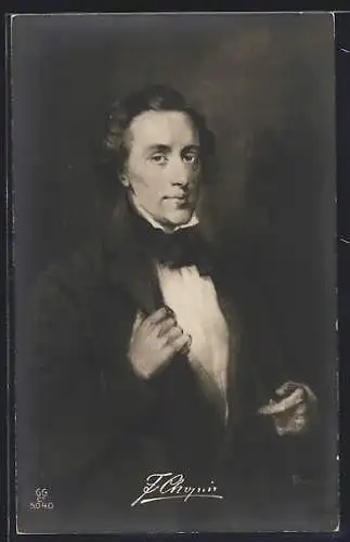 AK Porträt von Frederic Chopin
