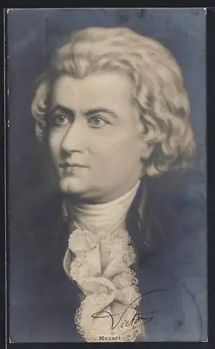 AK Brustportrait Mozart