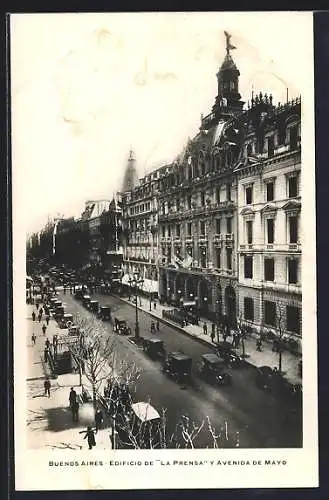 AK Buenos Aires, Edifico de La Prensa y Avenida de Mayo