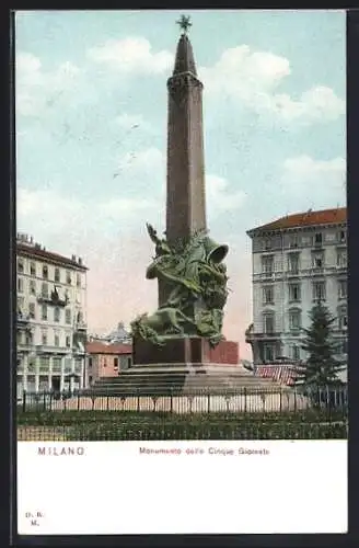 AK Milano, Monumento delle Cinque Giornate