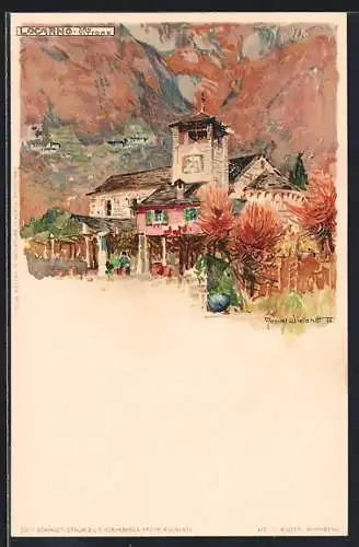 Künstler-AK Manuel Wielandt: Locarno, San Vittore