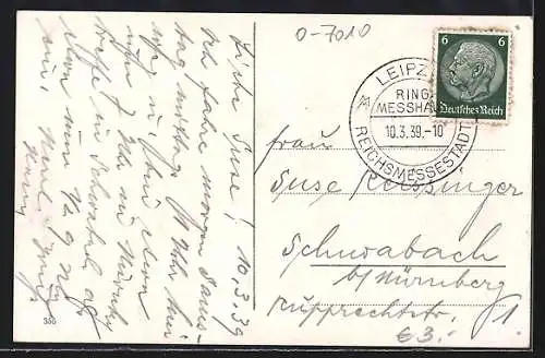 AK Leipzig, Reichsstrasse zu Mustermesse, Leipziger Messe