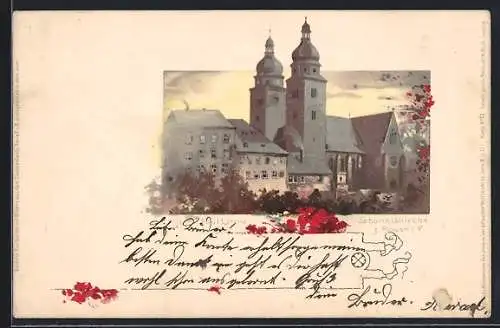 Künstler-AK Meissner & Buch (M&B) Nr. 12: Plauen / Vogtland, Blick auf die Johanniskirche