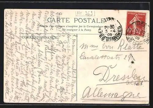 AK Monte-Carlo, Cafe de Paris mit Gästen