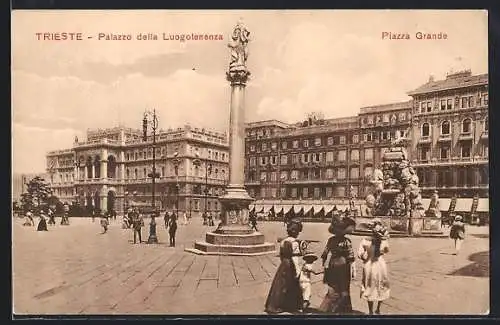 AK Trieste, Palazzo della Luogotenenza, Piazza Grande