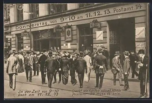AK Erinnerung an die Zeit von 9-10 am 11.12.13 Postamt 14