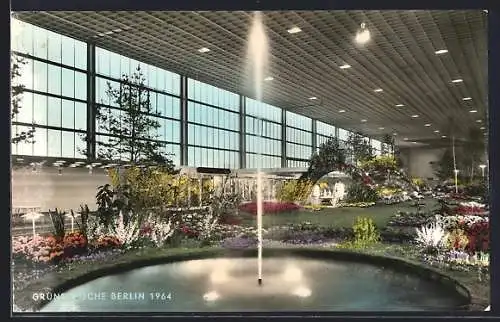 AK Berlin, Grüne Woche 1964, Blumenhalle