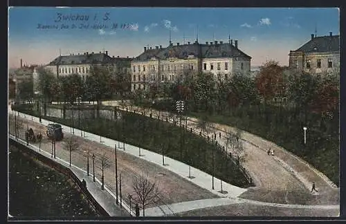 AK Zwickau, Strassen an der Kaserne