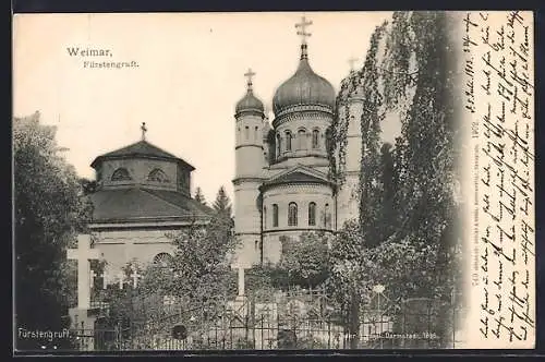 AK Weimar / Thür., Blick auf die Fürstengruft