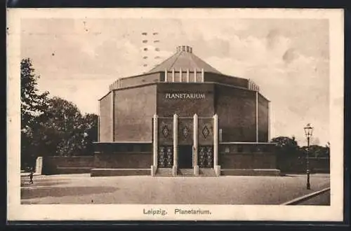AK Leipzig, am Planetarium