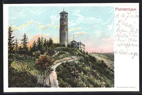 AK Jena, Totalansicht vom Fuchsturm