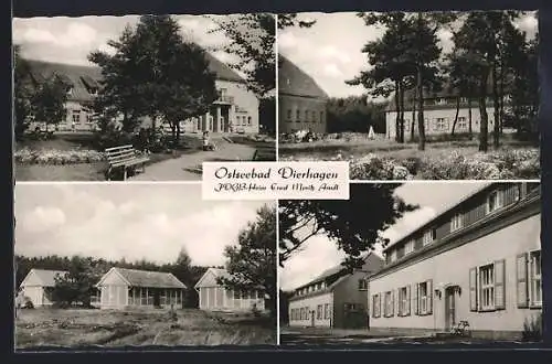 AK Dierhagen, FDGB-Heim Ernst Moritz Arndt, Gebäudeansichten
