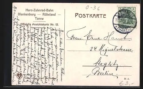 AK Halberstadt, Rathaus mit Gasthaus Ratskeller, Ostseite