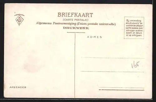 AK Zaandam, Westzijde, Strassenpartie mit Kindern