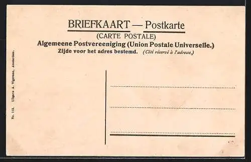 AK Zaandam, Hoogendijk mit Cafe Czaar Peter
