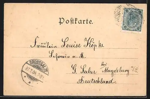 AK Obermais-Meran, Gesamtansicht aus der Vogelschau