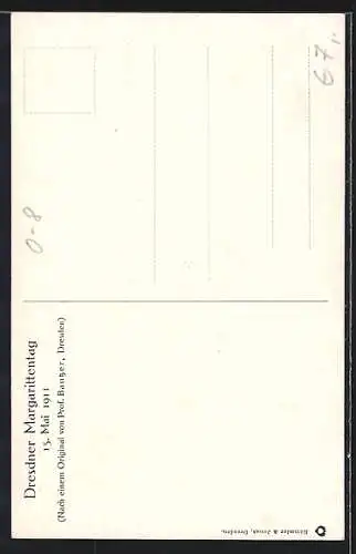 Künstler-AK Dresden, Margeritentag 1911, Mutter mit Kindern