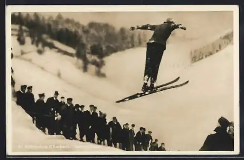 AK St. Andreasberg /Oberharz, Skispringer auf der Sprungschanze