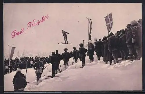 AK Zuschauer beim Skisprung